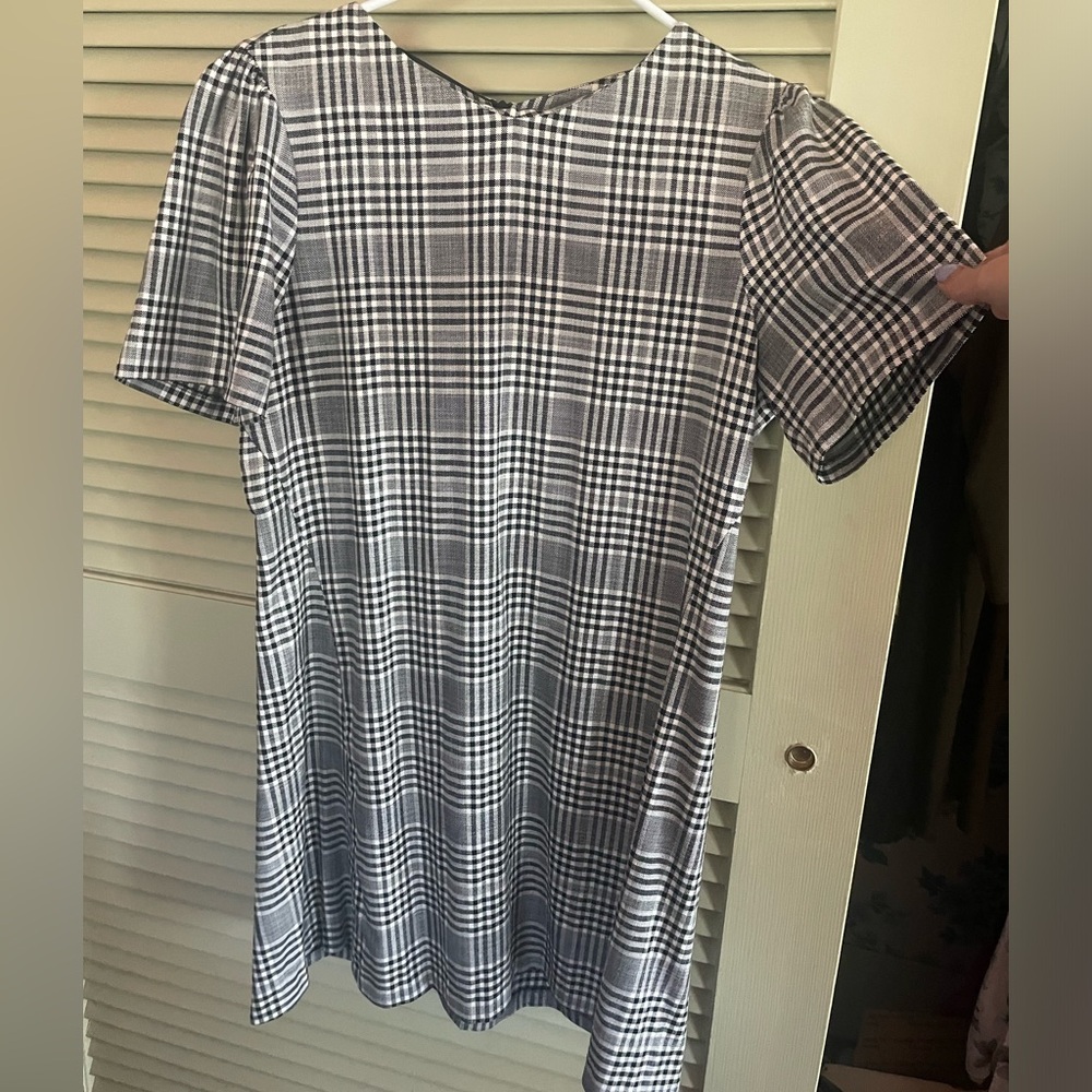Zara plaid dress
